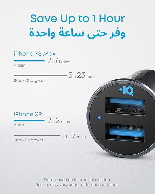 Anker Car Charger 24w Dual Port Car Charger
