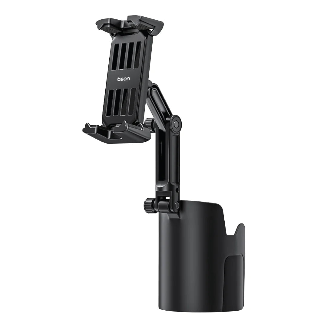 Bson New Cup Phone Holder, 2-in-1 Cup & Phone Holder, with 360° Rotation, Adjustable Extender, One-Hand Operation, Strong Clip, Universal Compatibility