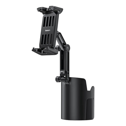 Bson New Cup Phone Holder, 2-in-1 Cup & Phone Holder, with 360° Rotation, Adjustable Extender, One-Hand Operation, Strong Clip, Universal Compatibility