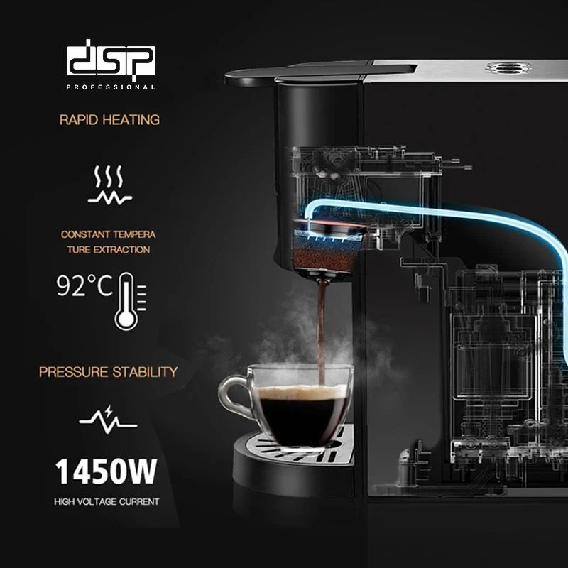 DSP Multi Capsule Coffee Machine 1450W