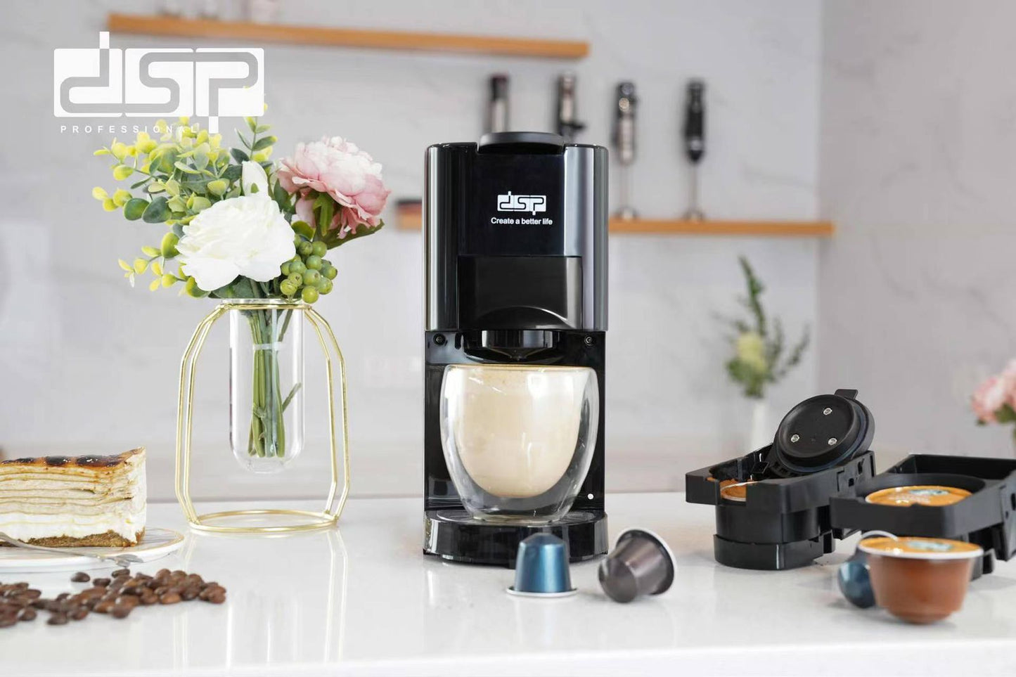 DSP Multi Capsule Coffee Machine 1450W