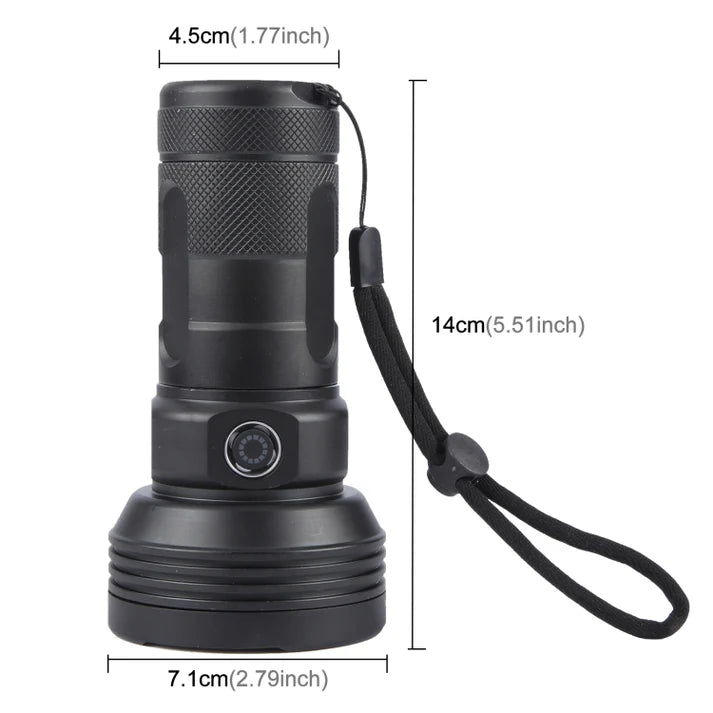 W5202-1  LEDs High Brightness Rechargeable Flashlight(Black)