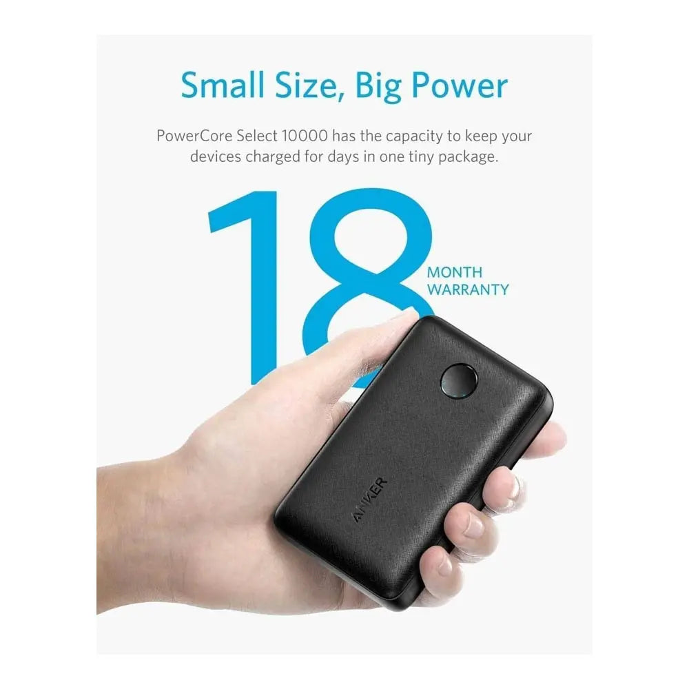 بنك الطاقة ( انكر ) Anker A1223H11 Powercore Select 10000mAh - أسود