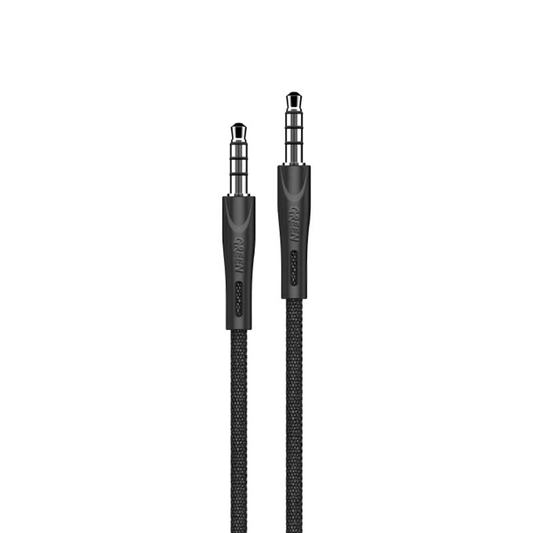 Green Lion AUX 3.5 to AUX 3.5 Cable 1.2m-Black