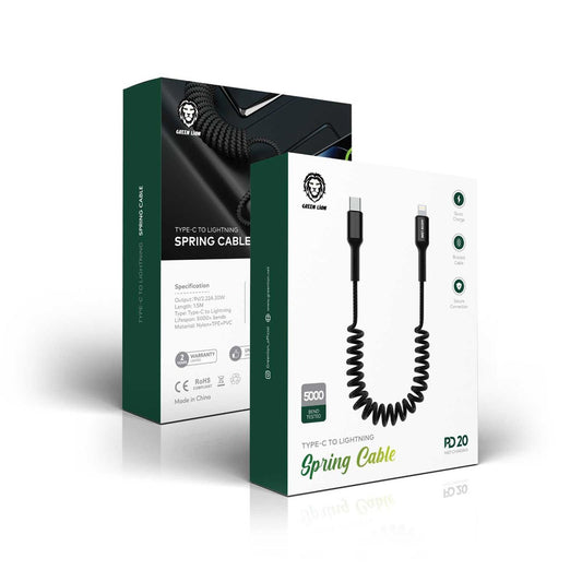 كابل Green Lion Spring من النوع C إلى Lightning 1.5M PD 20W