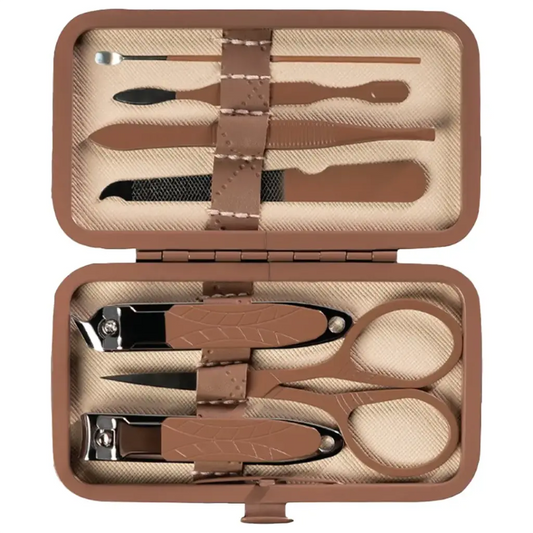 Green Lion 7 in 1 Manicure Kit - Brown