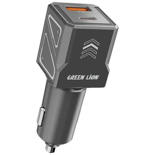 Green Lion Dual Volt Car Charger 60W - gray