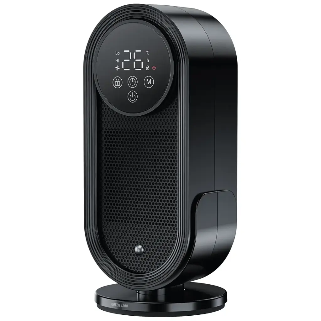 Green Lion Heater Lite Fan & Heater with Remote Control - Black