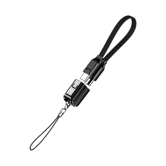 Green Lion Lanyard Cable USB-C to USB-C 60W - Black