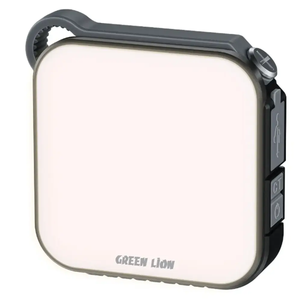 مصباح LED محمول بالطاقة الشمسية لوميكس من جرين ليون مع بنك طاقة (4000 مللي أمبير) - رمادي