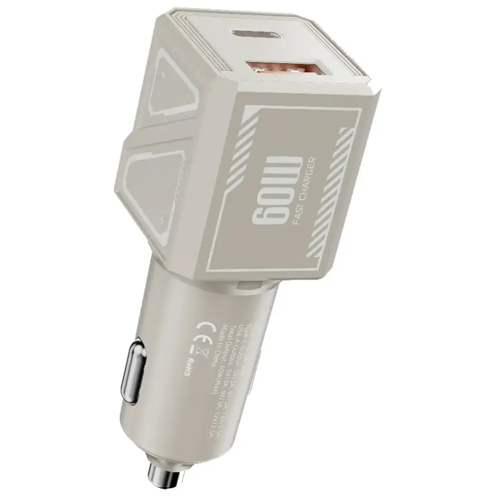 Green Lion Dual Volt Car Charger 60W - Titanium