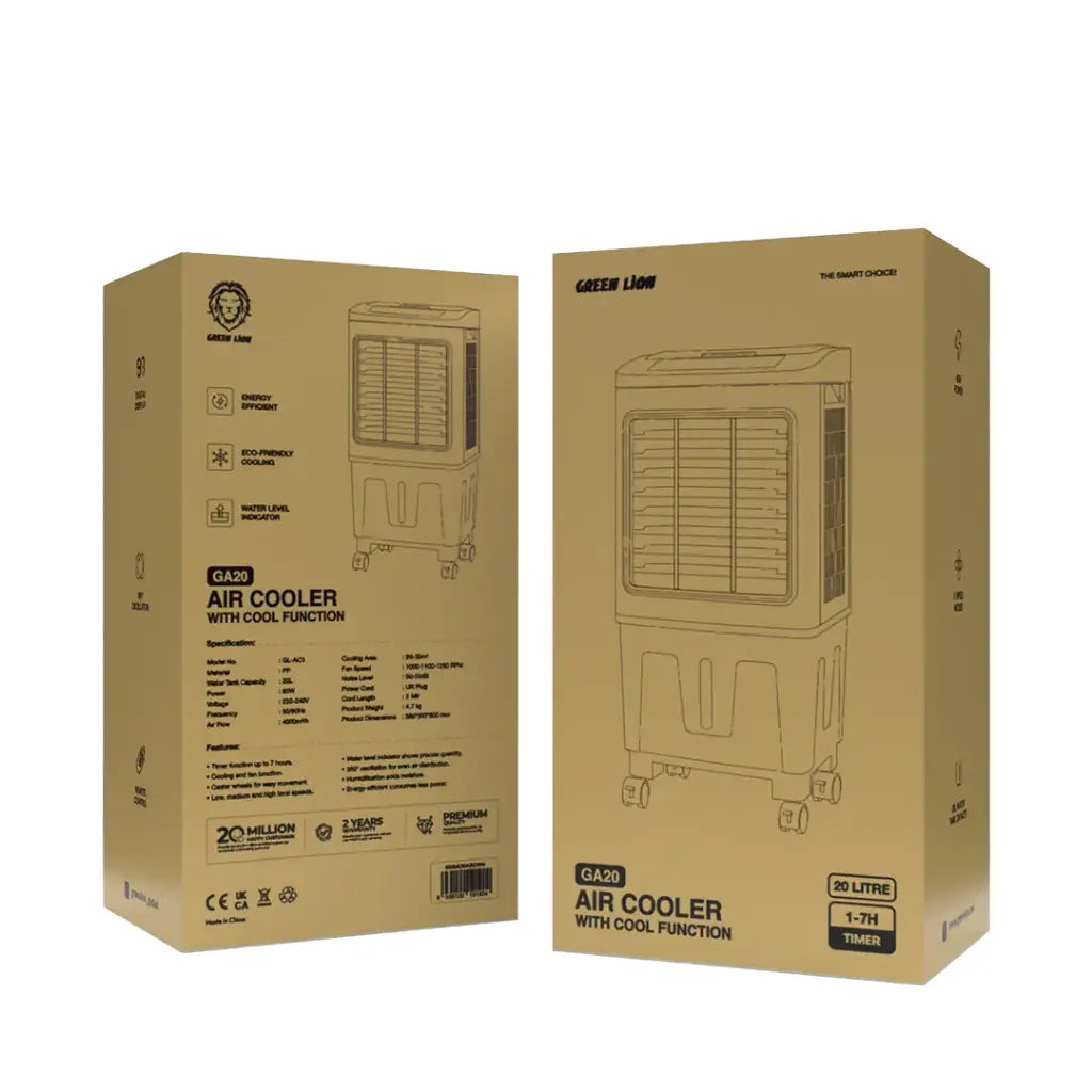 Green Lion GA20 Air Cooler with Cool Function 20L