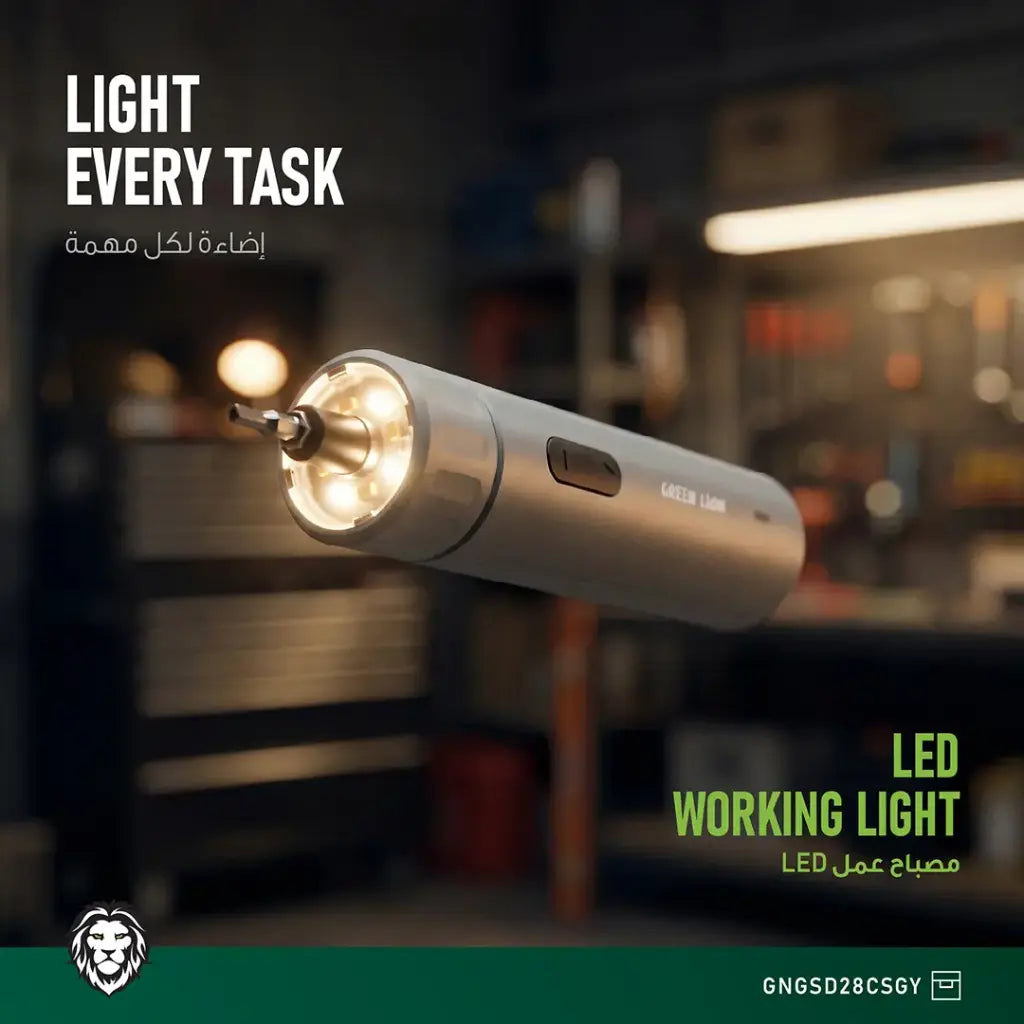Green Lion GSD-28 Cordless Screwdriver - Grey