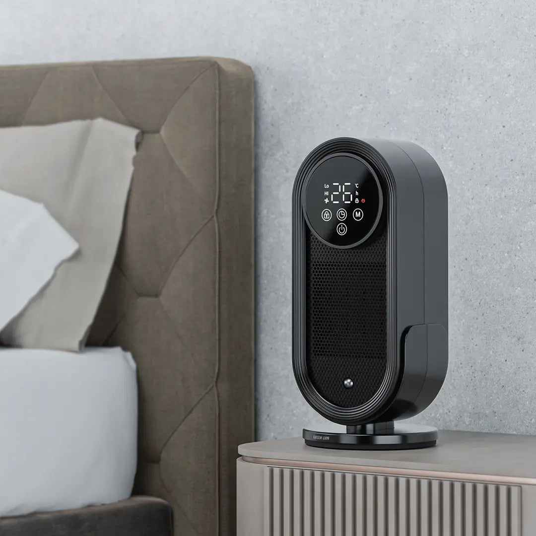 Green Lion Heater Lite Fan & Heater with Remote Control - Black