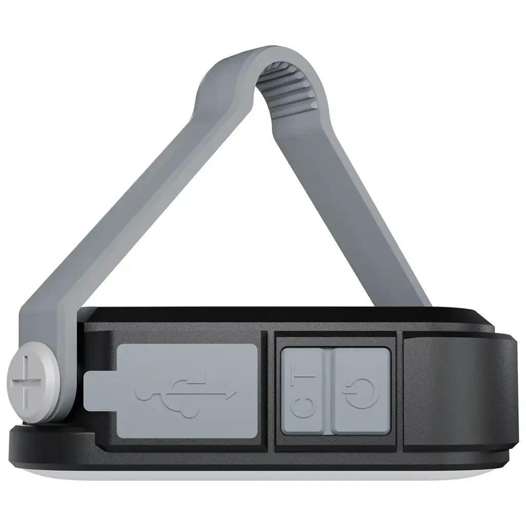 مصباح LED محمول بالطاقة الشمسية لوميكس من جرين ليون مع بنك طاقة (4000 مللي أمبير) - رمادي