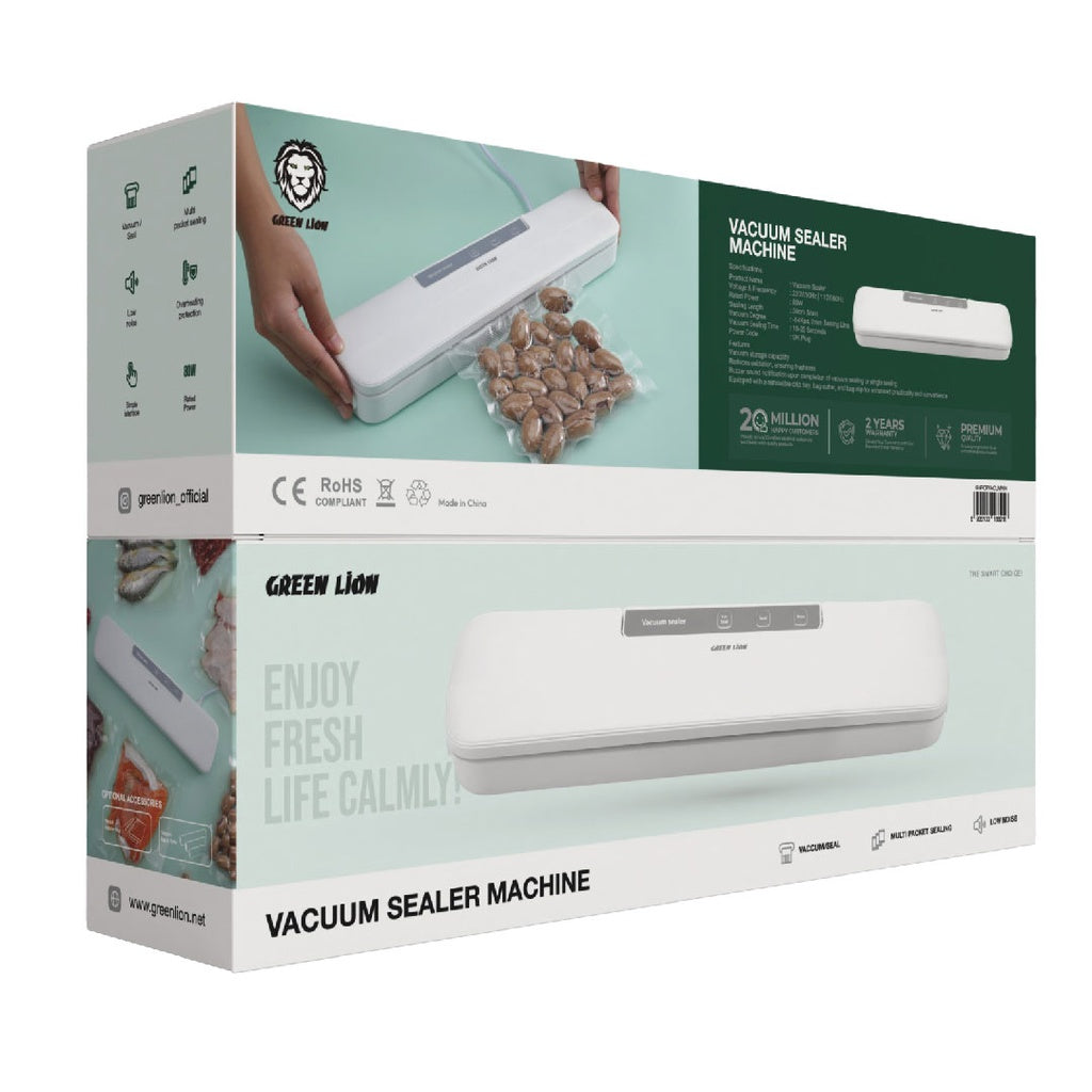 GREEN LION VACUUM SEALER MACHINE- WHITE