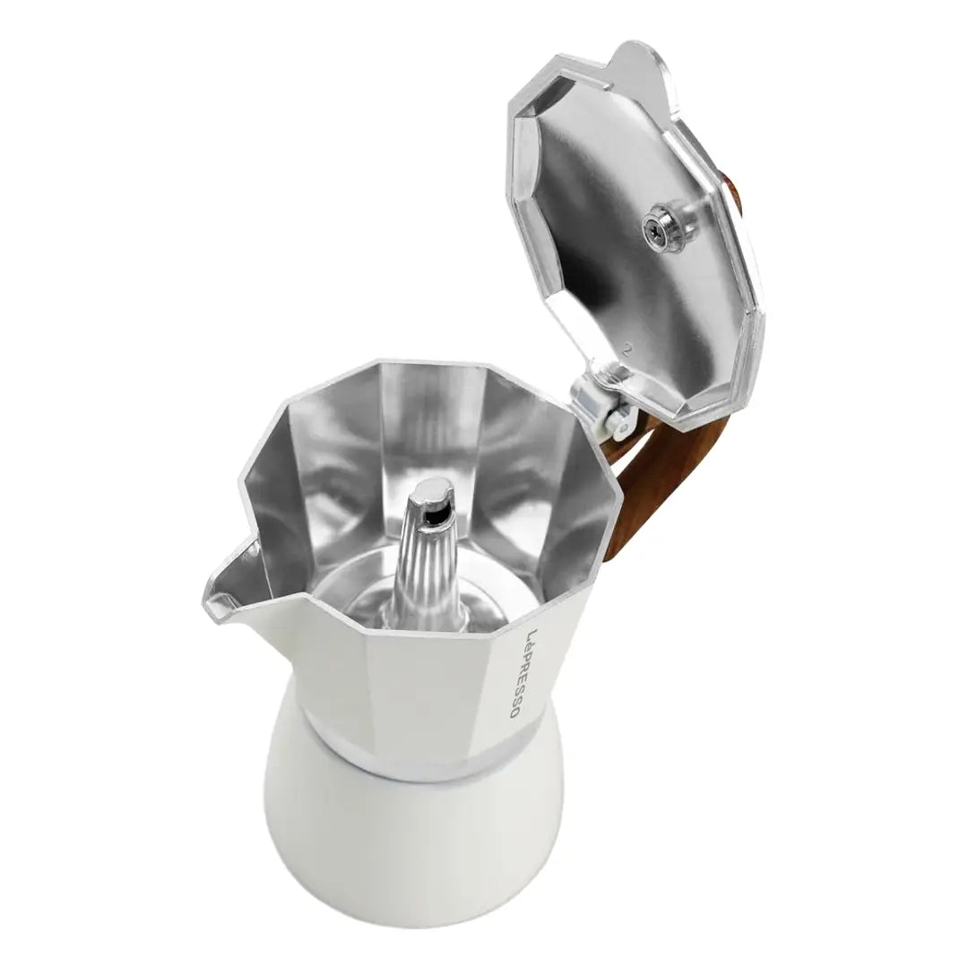 Lepresso Italian 300ml Moka Pot - White