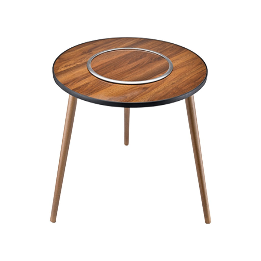 PORODO LIFESTYLE CAMPING ROUND TABLE - BROWN