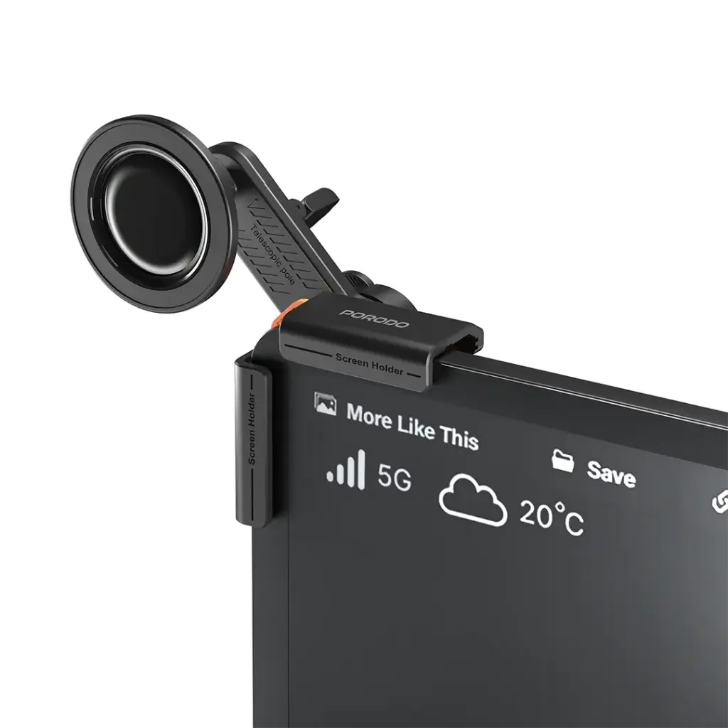 Porodo Clavomag 360° Adjustable Car Mount with Powerful Magnets - Black