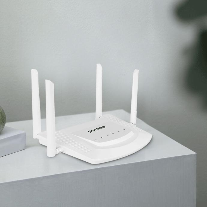 Porodo High-Speed 4G Router 300Mbps - White