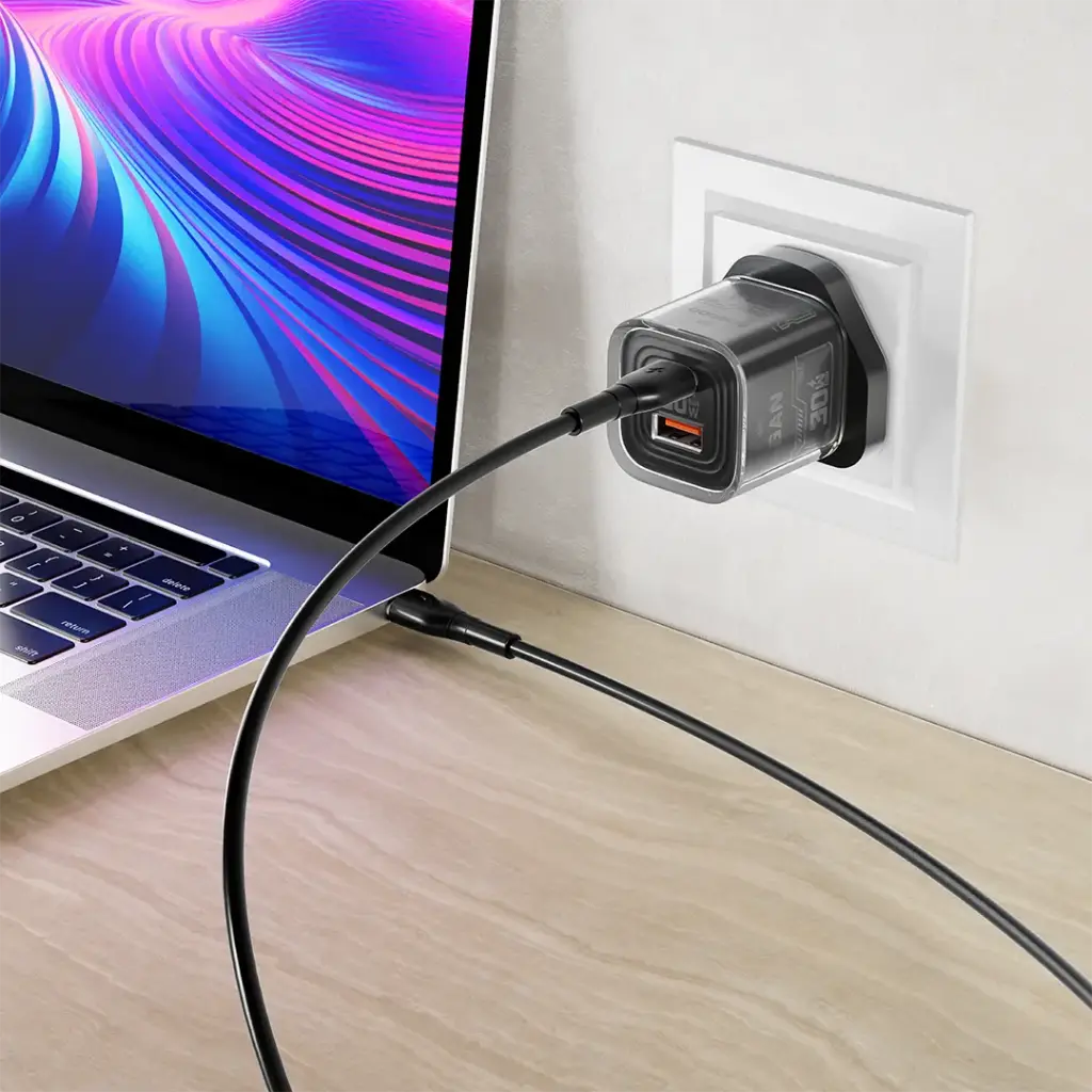 Porodo Tezclarte Quick Wall Charger Dual-Port Fast Charging - black