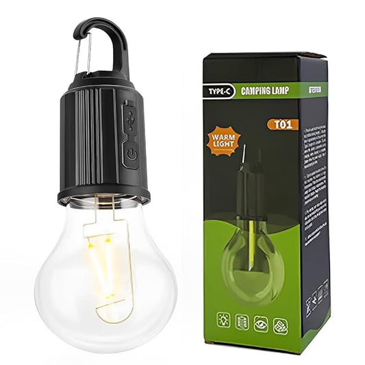 Camping Rechargeable Lights, Waterproof LED Bulb with 3 Different Modes TO1