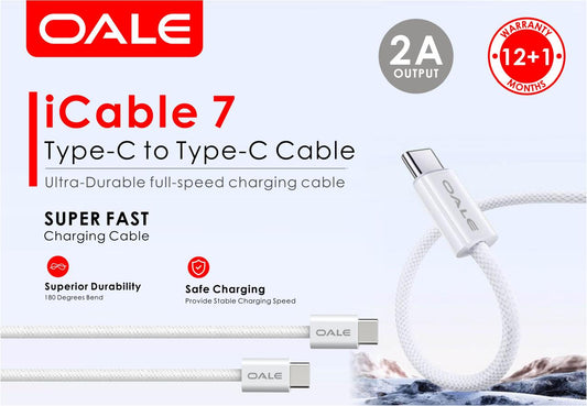 OALE SUPER FAST CHARGING CABLE  TYPE- C TO C