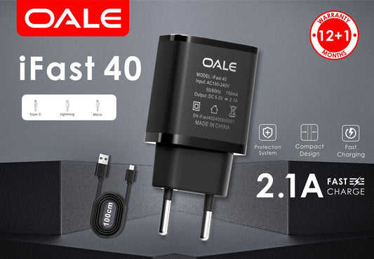 OALE CHARGER KIT I FAST 40 U MICRO - USB