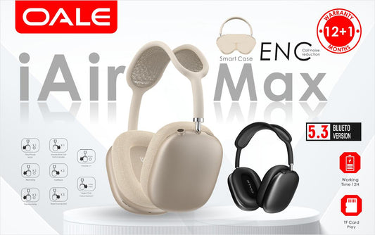 OALE  I AIR MAX WIRELESS HEAD PHONE