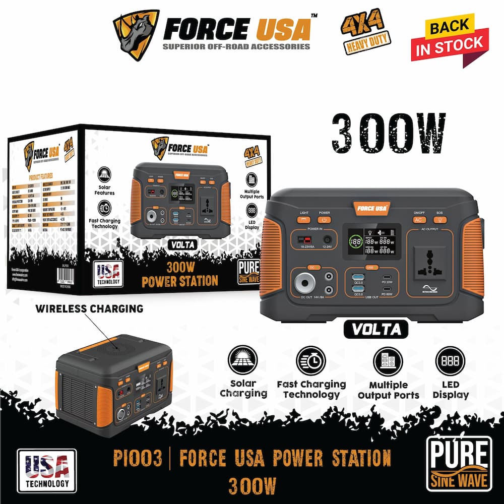 FORCE USA PORTABLE POWER STATION 300W - PI003