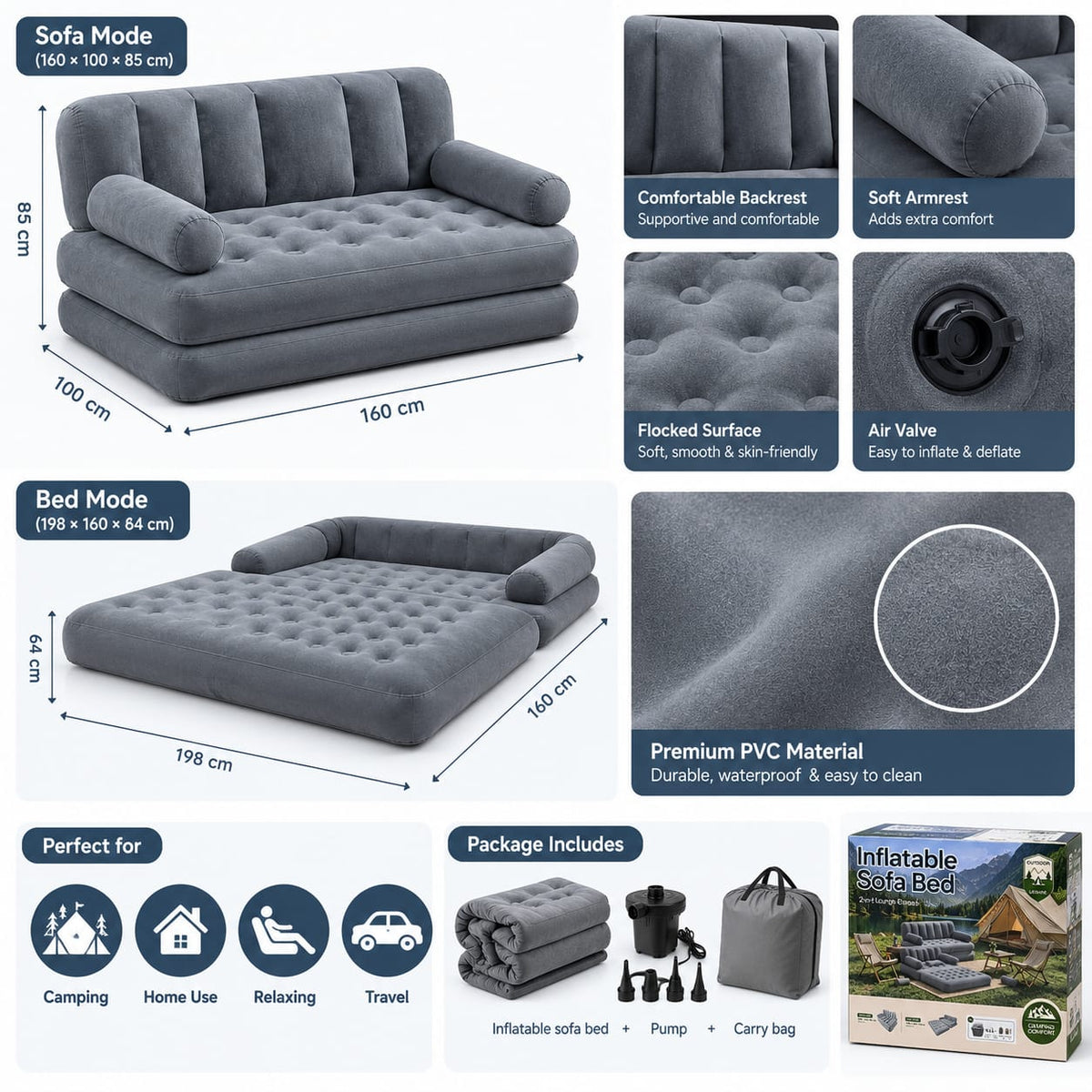 Inflatable Folding Sofa