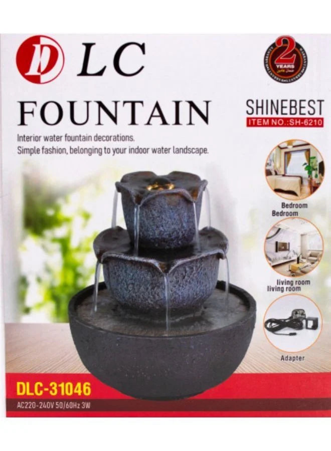 An elegant decorative fountain from DLC, operating on electricity, model DLC-31046