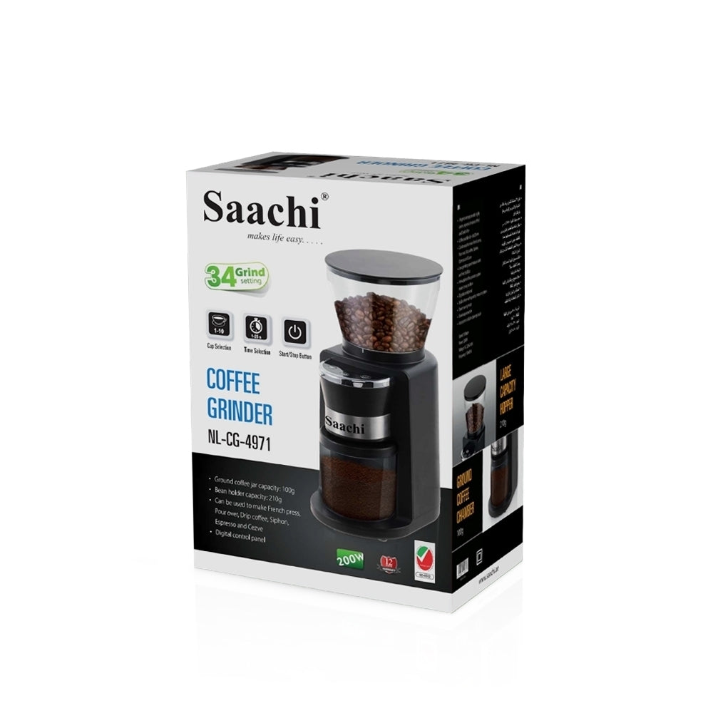 SAACHI COFFEE GRINDER 34 GRIND SETTINGS