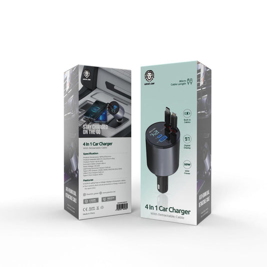 GREEN LION 50W 4 IN1 CAR CHARGER