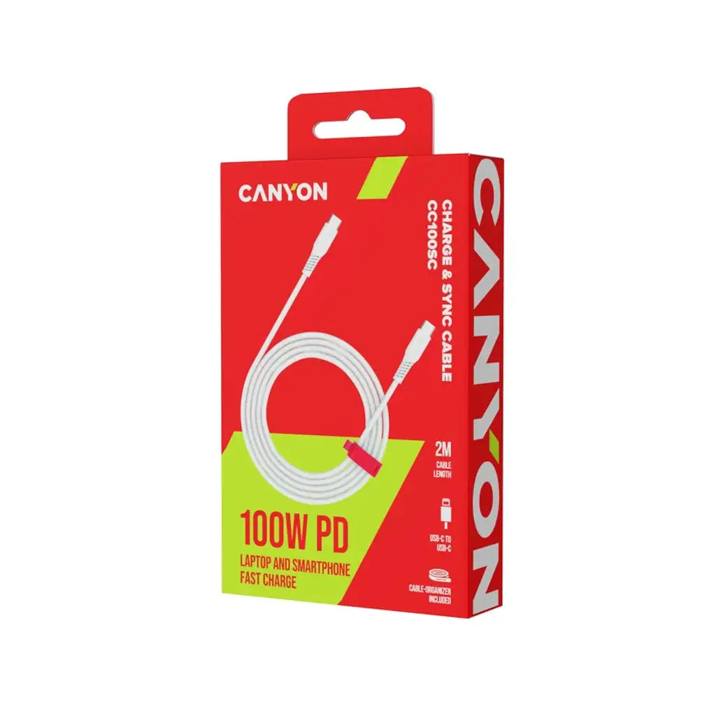 CanYon USB-C - USB-C Cable (100W, 2M)