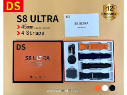 DS S8 ULTRA SMART WATCH 4 STRAPS