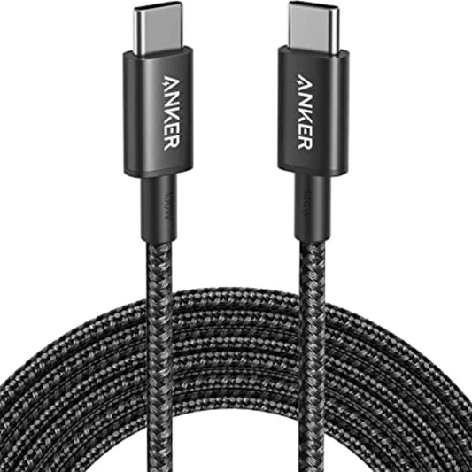 Anker USB-C to USB-C Cable (6ft Braided) -Naylon Black