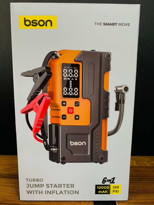 BSON Turbo Jump Starter With Inflation