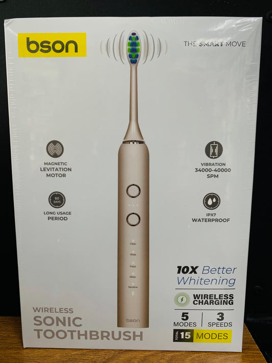 BSON Wireless Sonic Toothbrush - White