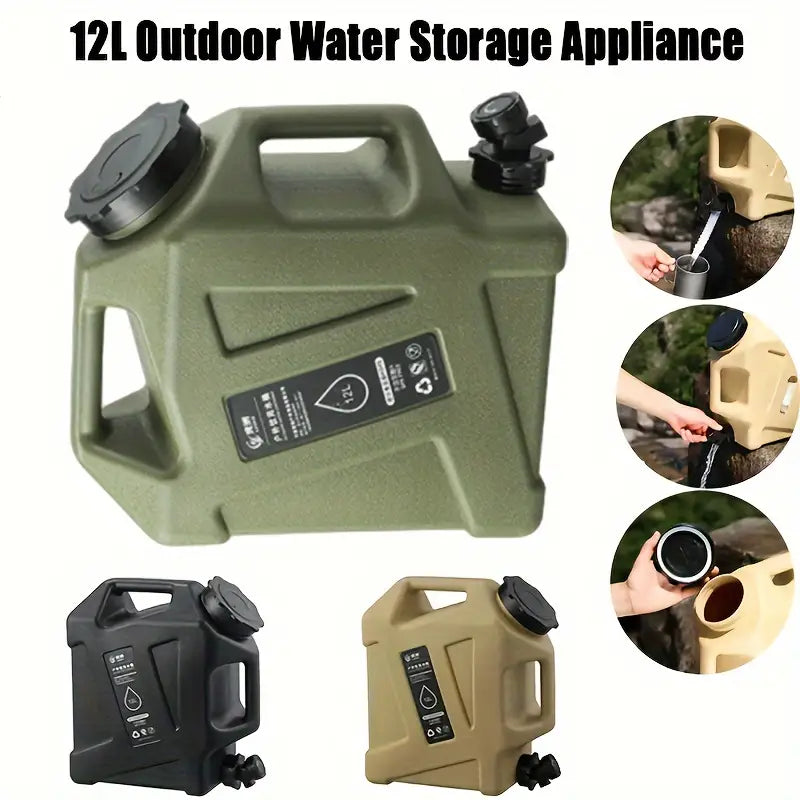 12L Large-Capacity Portable Water Container With Faucet